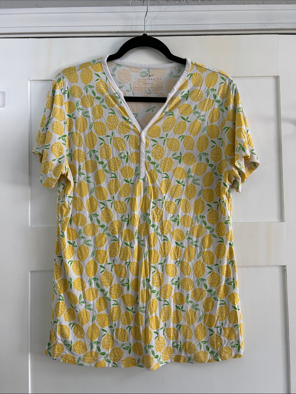 Little Sleepies Lemon Pajama Top medium